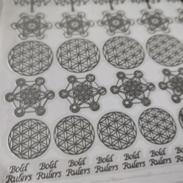 Metal sticker